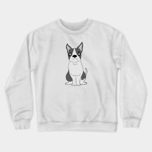 Angry boston terrier Crewneck Sweatshirt